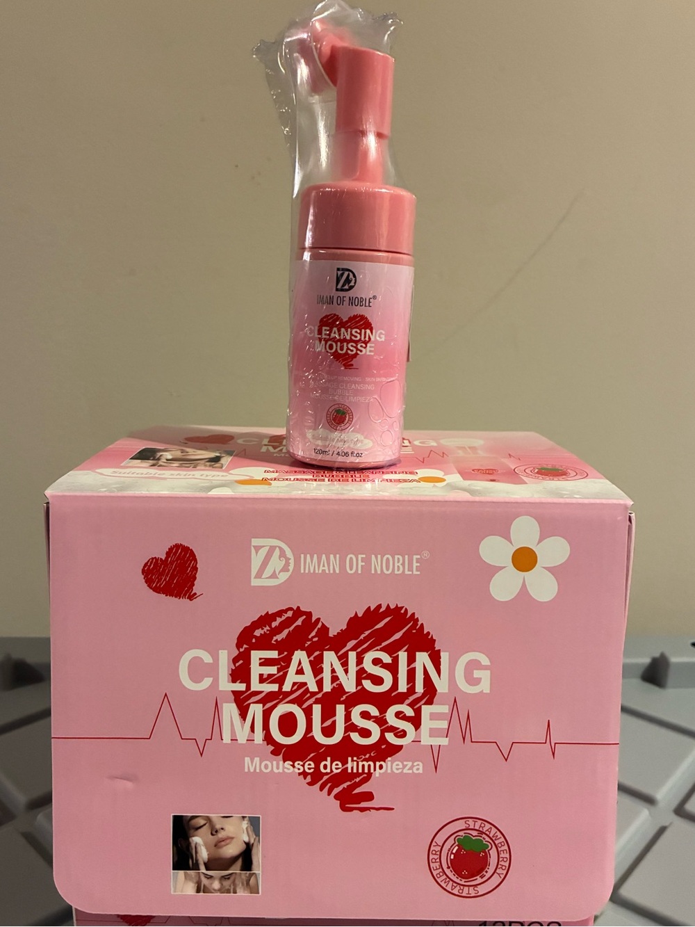 Pink Cleansing Mousse - Gentle Foaming Cleanser